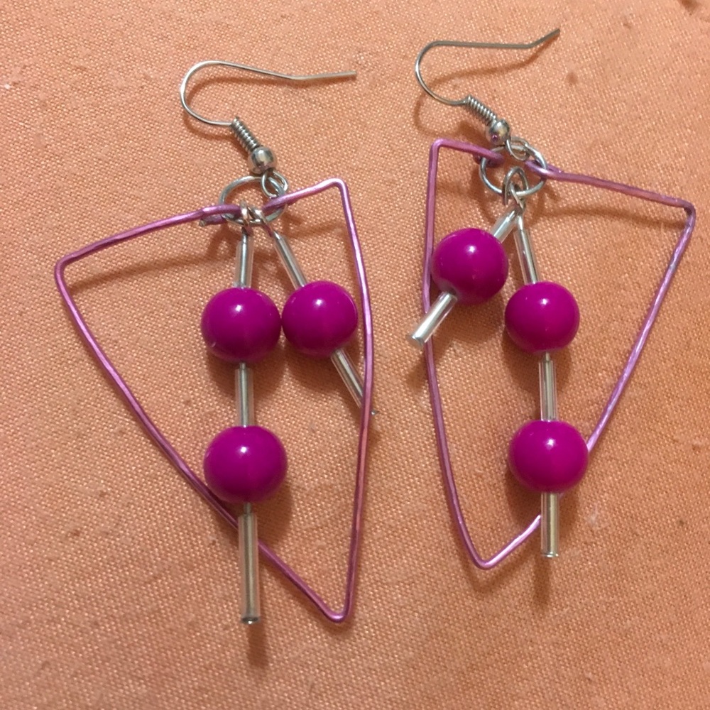 Hot Pink Earrings